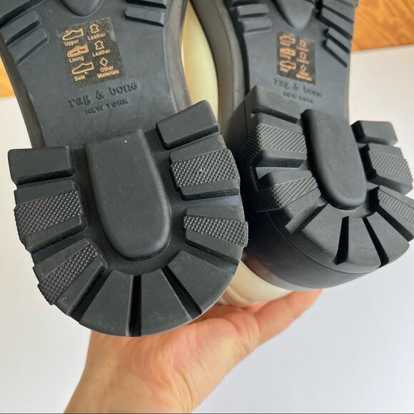 rag & bone Lug Sole Chelsea Boot White Size 8.5 - Picture 6 of 9